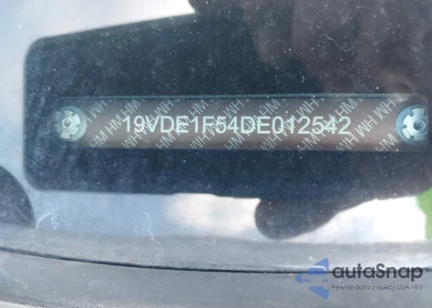 2013 Acura Ilx 2.0L from USA, damaged, VIN 19VDE1F54DE012542